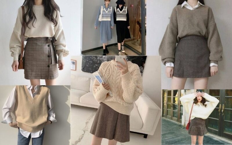 Cách phối hợp áo len với chân váy đẹp lung linh mùa đông  Thời trang   Việt Giải Trí